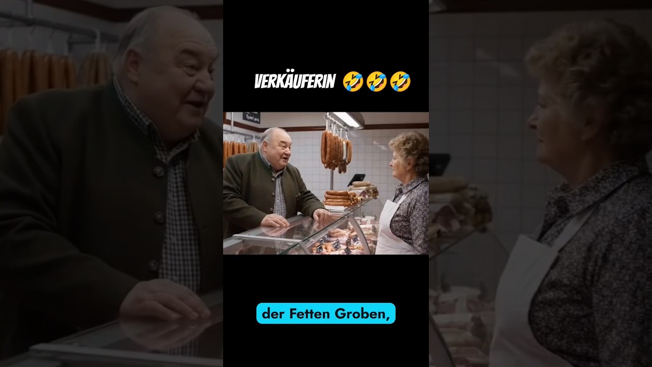 Opa sprengt die Fleischtheke! 😳 Verk&auml;uferin versteht ALLES falsch🤣 #funny  #Lustig #ai #shorts