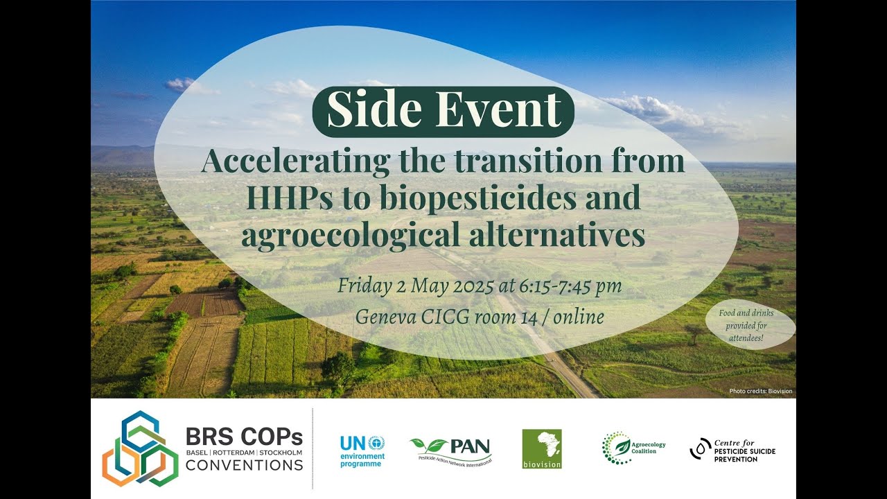 Accelerating the transition from HHPs to biopesticides and agroecological alternatives