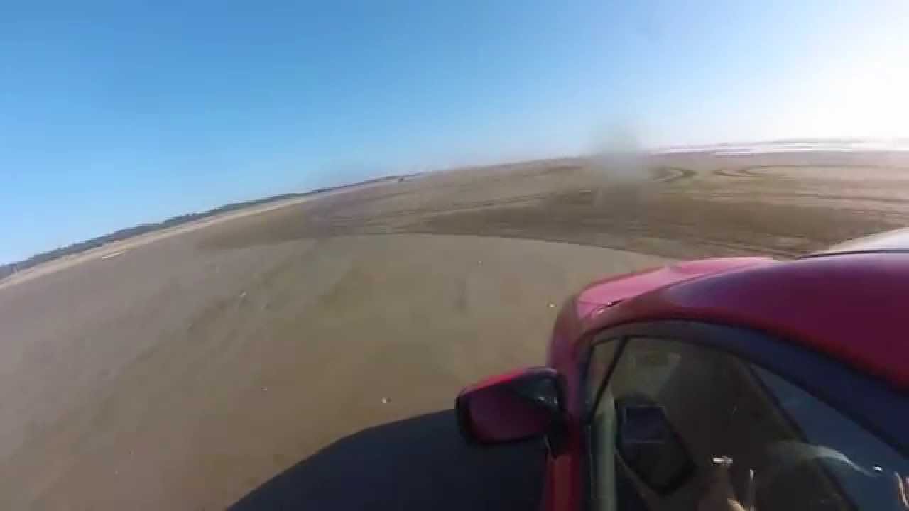 2015 Subar Wrx DRIFTING on beach - Ocean Shores, WA