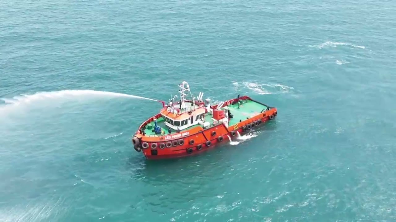 Test fire fighting ship 31m