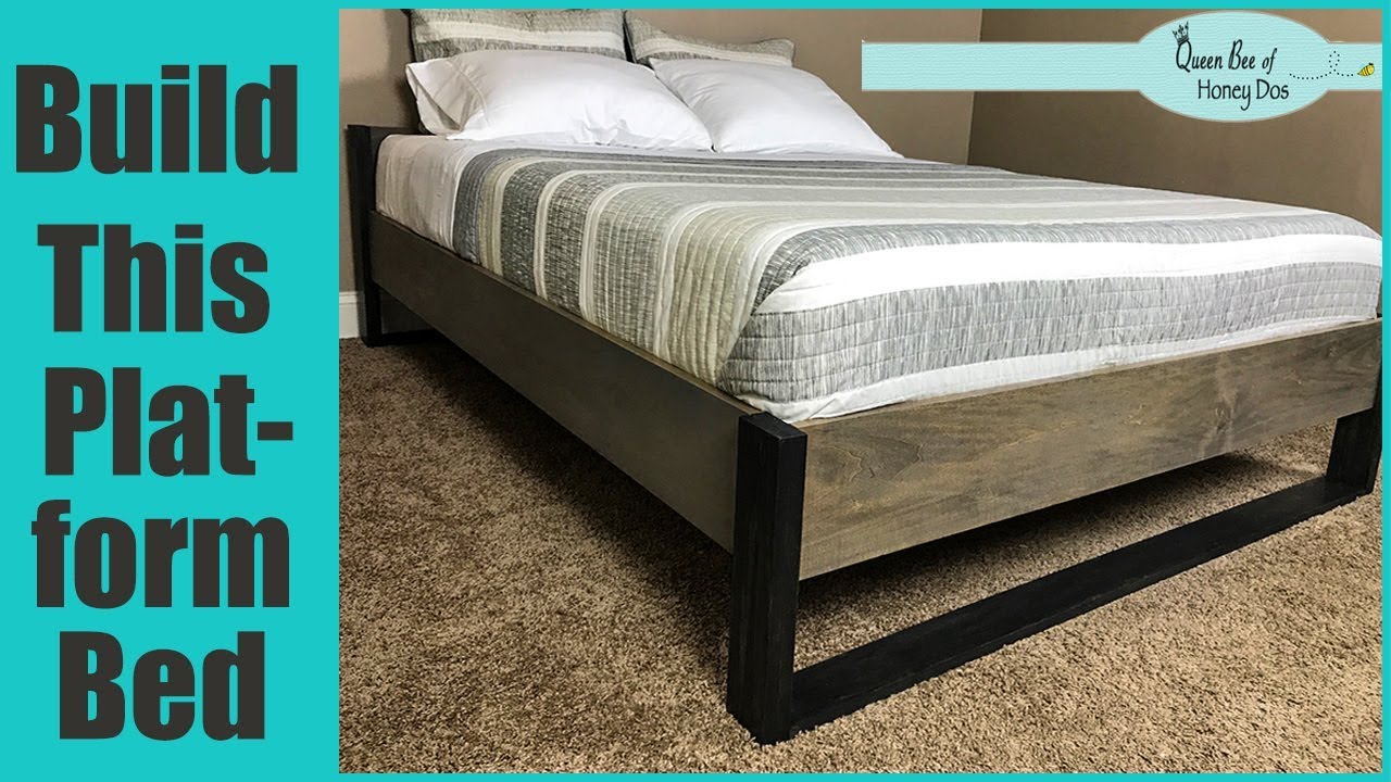 How To Build a Modern Platform Bed - Easy DIY Video