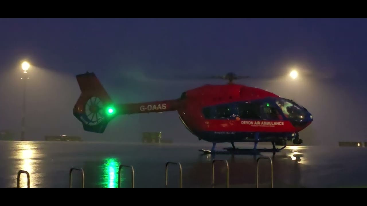 Devon Air Ambulance G-DAAS (HLE70) Taking Off On Plymouth Hoe 15/12/25
