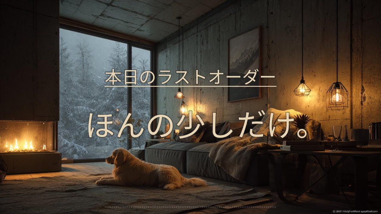 【夜の癒しBGM】本日のラストオーダー、ほんの少しだけ。｜Just a little – Gentle Guitar Lo-Fi 🌙🎵
