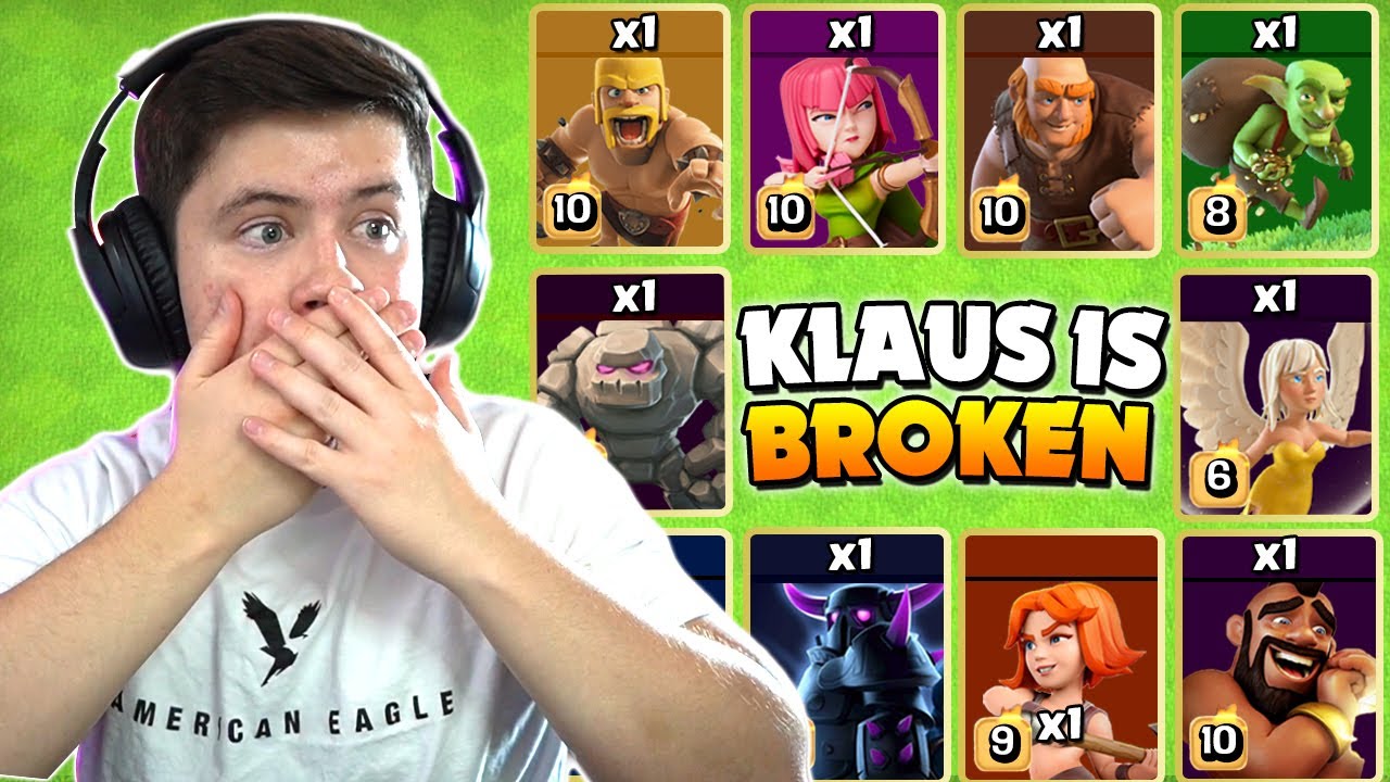 Klaus uses EVERY troop for $250