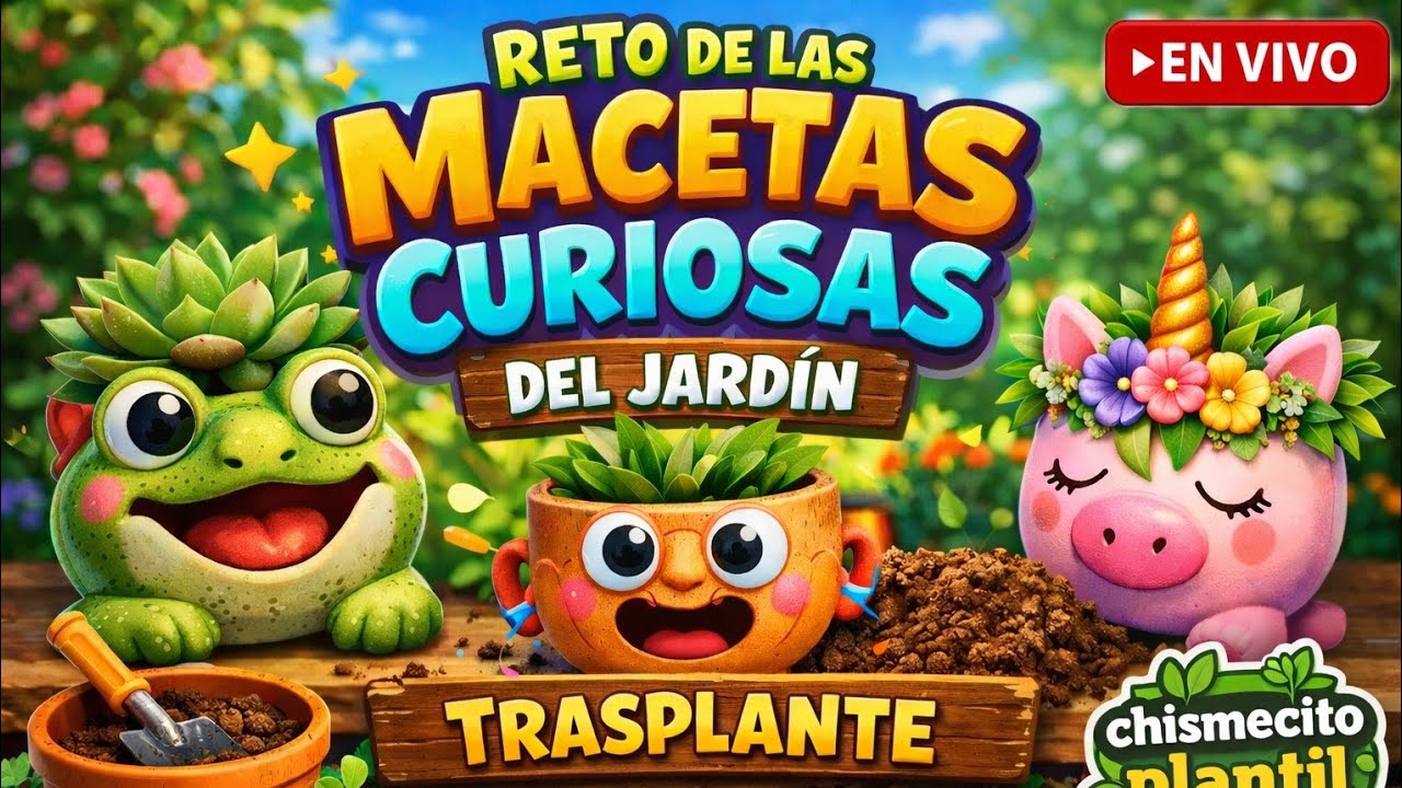 😱 No vas a creer estas macetas… ¡Reto + Trasplante en vivo