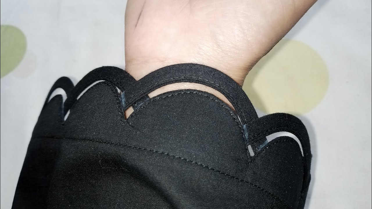 Beautiful cutwork and ring sleeves design|| cutting and stitching||  , Daman, trouser design