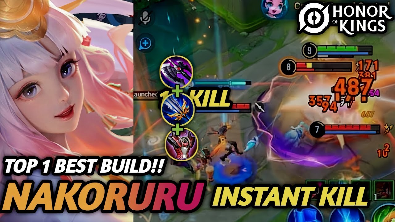 INSTANT KILL! Nakoruru Powerful Jungler Honor of Kings #honorofkings #hok