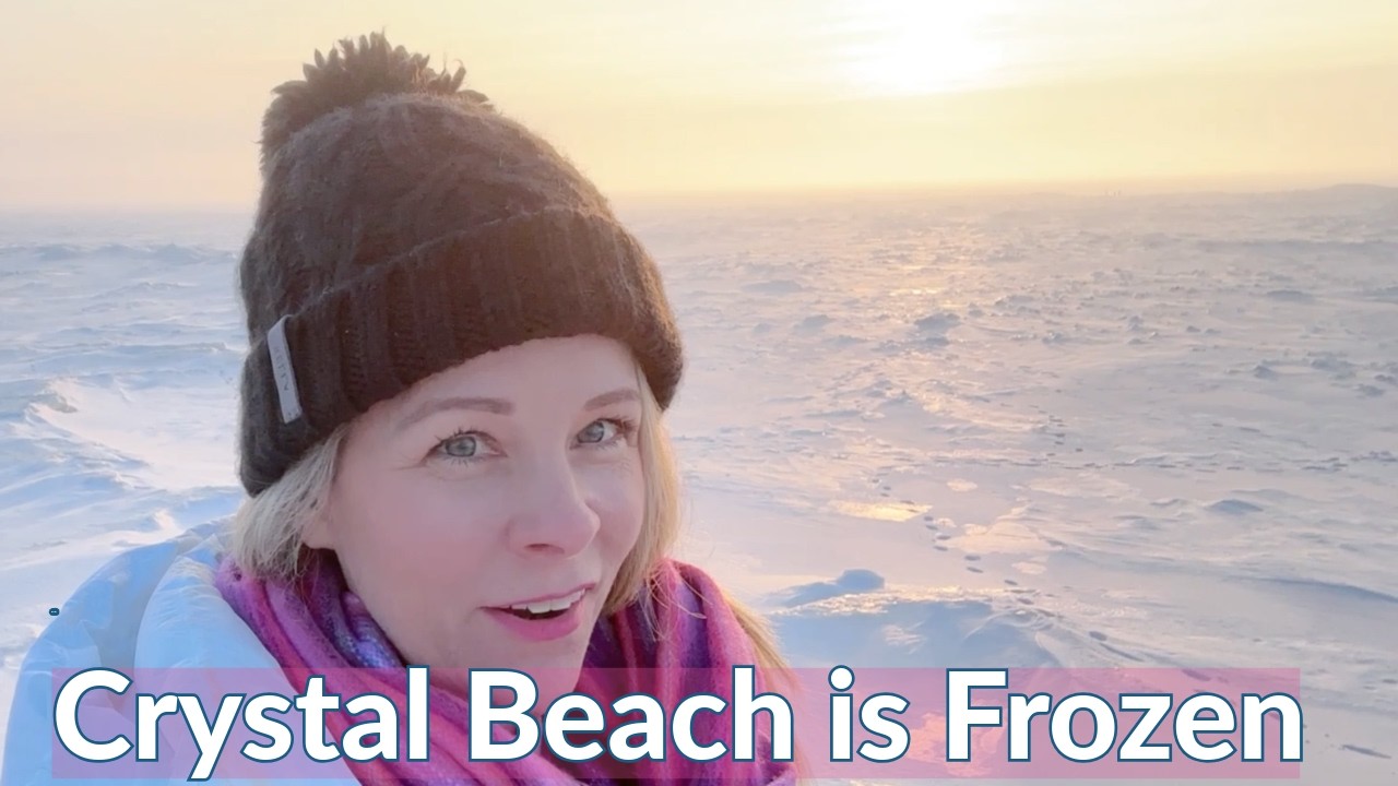 Crystal Beach and Lake Erie Frozen!
