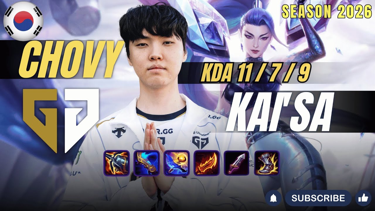 GEN Chovy KAI'SA vs MISS FORTUNE ADC - Patch 26.2 KR Ranked | lolrec