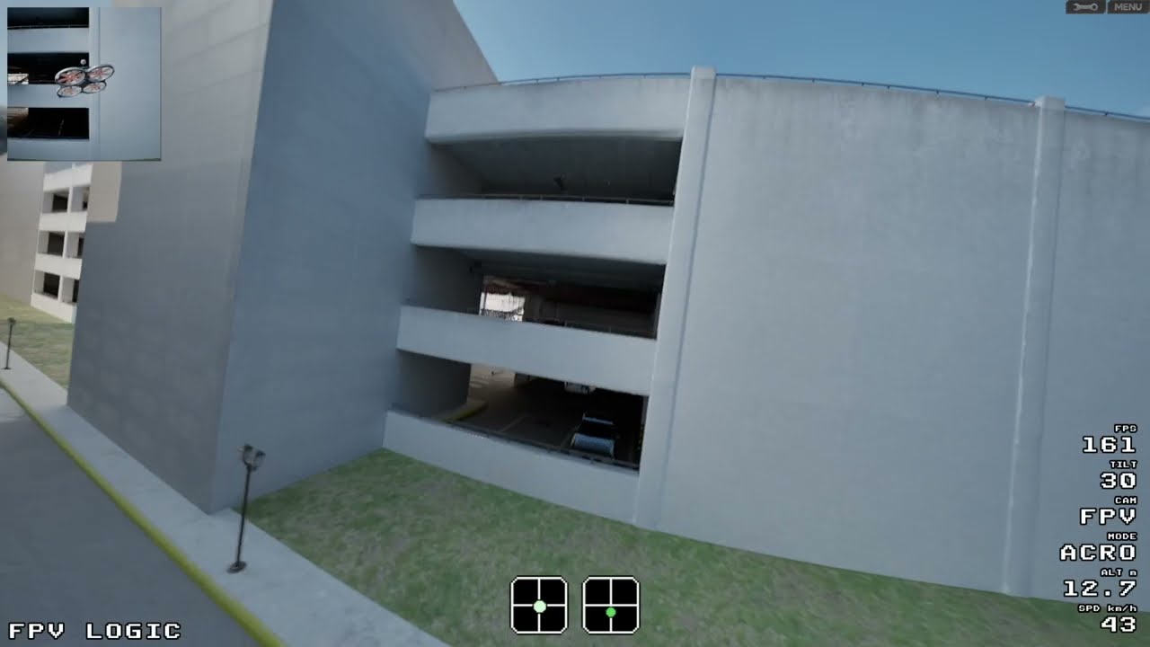 FPV LOGIC Drone Simulator: Parking UNCUT MAP EXPLORATION