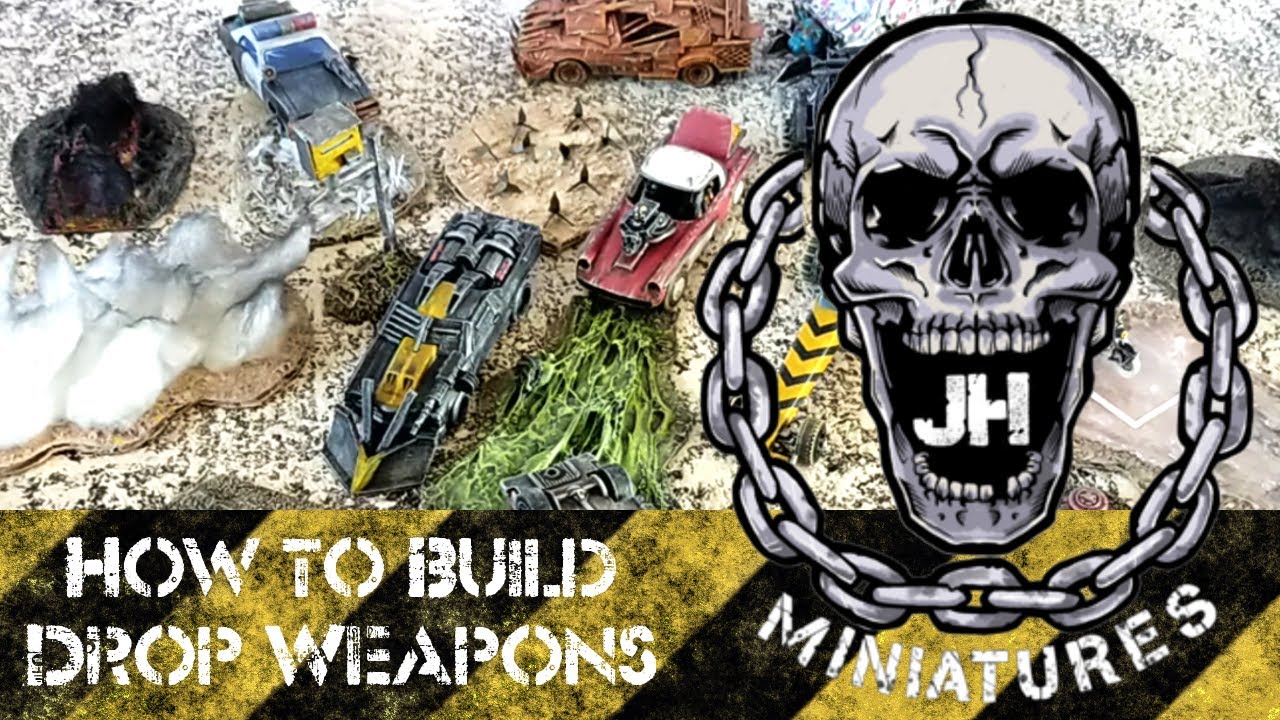 How to Build; Gaslands Drop Weapon Templates