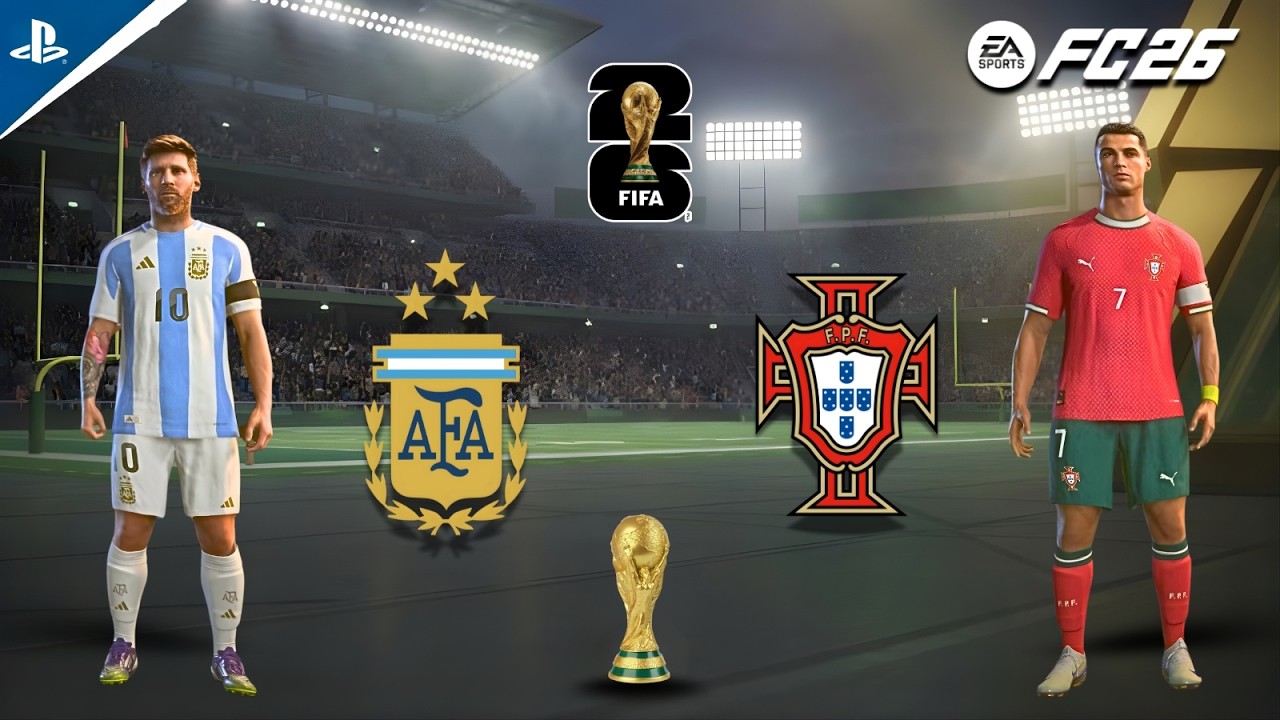 FC 26 | Argentina vs Portugal | FIFA World Cup Match 2026 | Messi vs Ronaldo