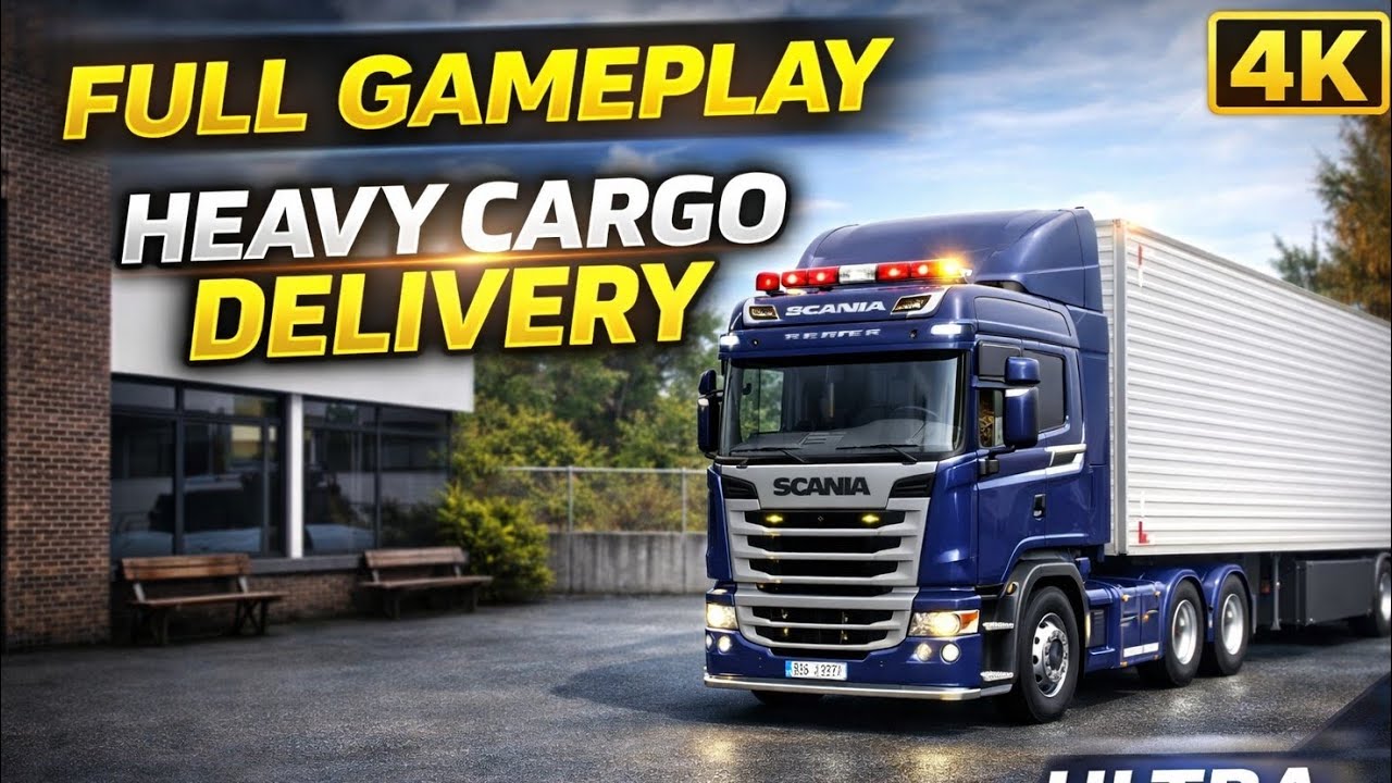 Truckers of Europe 3 Full Gameplay | Heavy Cargo Delivery Frankfurt to Stuttgart | Ultra Graphics