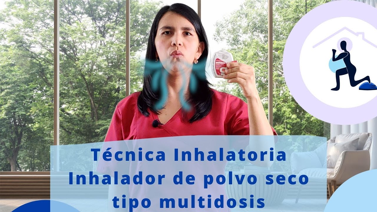 Técnica inhalatoria del inhalador de polvo seco tipo multidosis