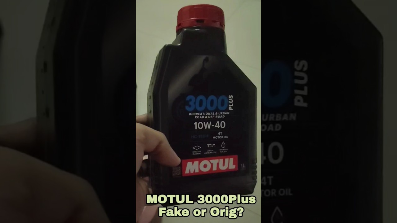 MOTUL motor oil 3000plus fake or legit? 