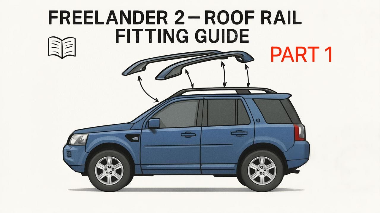 How to fit Factor Roof Rack Rails to Land Rover Freelander 2 ( Part 1 ) LR2