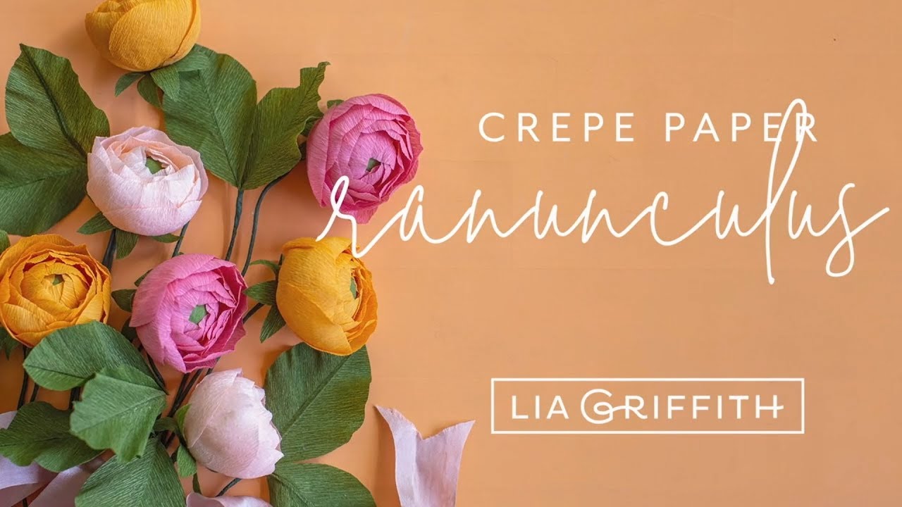 Lia Griffith Crepe Paper - Ranunculus