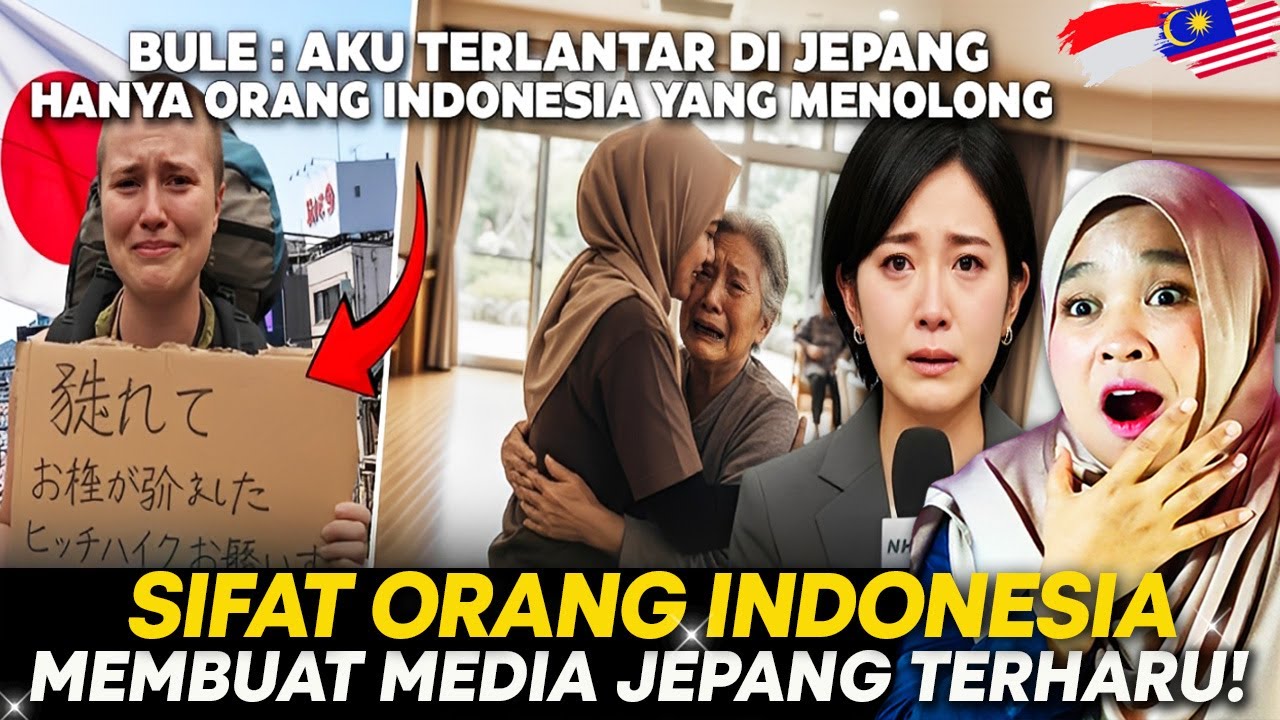 REAKSI 🇲🇾 : SIFAT ORANG INDONESIA BIKIN MEDIA JEPANG MENANGIS! Melihat Ketulusan Orang Indonesia