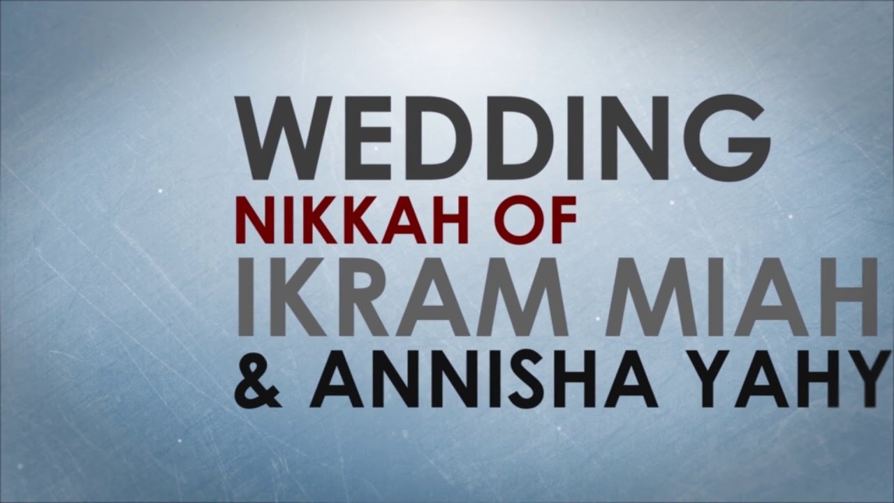 A Muslim Marriage