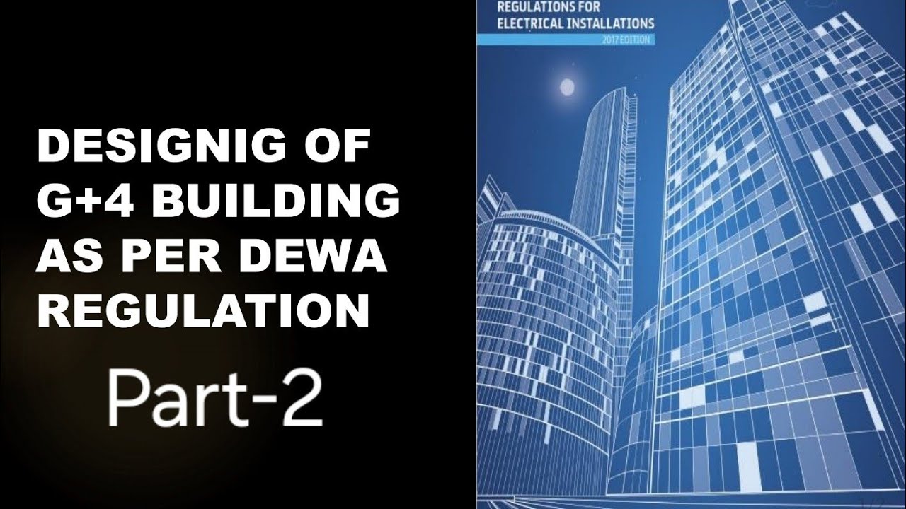 G+4 Building designing as per DEWA Regulation--- Part-2 #dewa #regulation2017