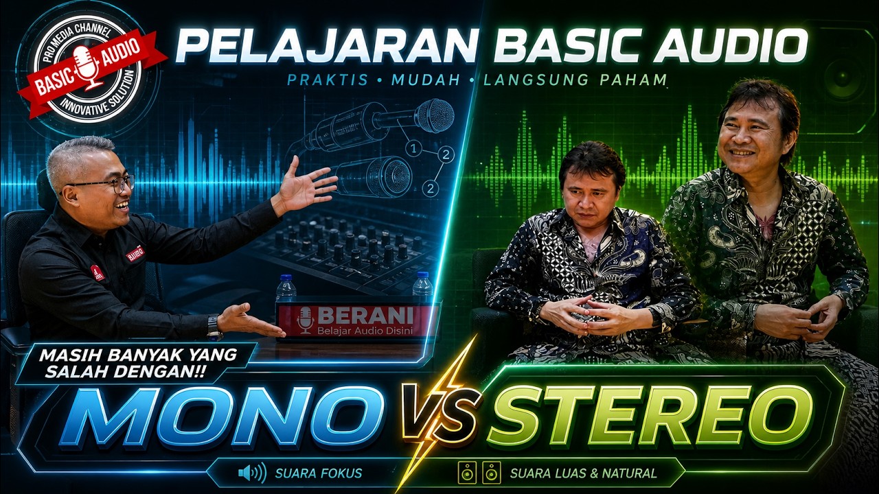 NYATANYA MASIH BANYAK YANG SALAH DENGAN MONO & STEREO! PELAJARAN BASIC AUDIO BERANI - MONO VS STEREO
