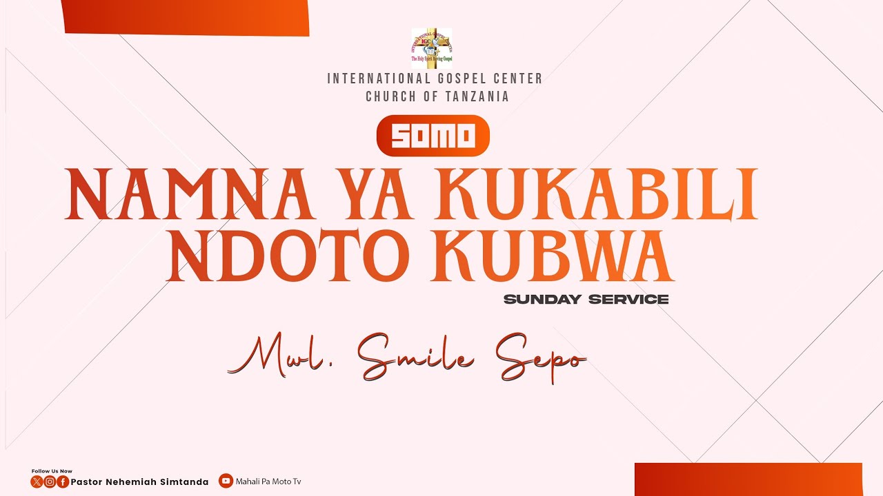 NAMNA YA KUKABILI NDOTO KUBWA - Mwl Smile Sepo