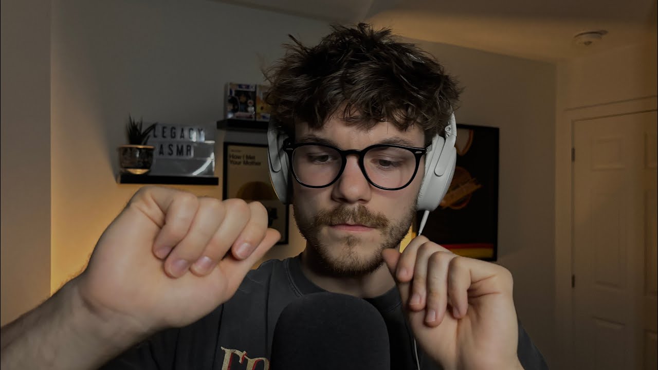 ASMR hand sounds and visuals (and whispers)