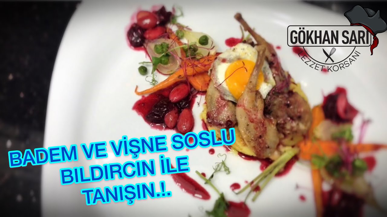 BADEM ve VİŞNE SOSLU BILDIRCIN TARİFİ