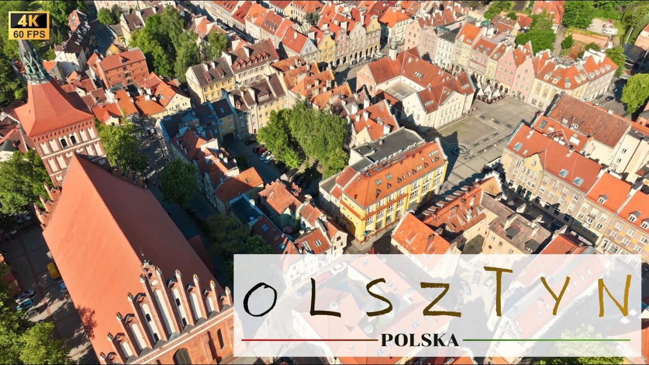 Olsztyn Old Town from Above | Cinematic 4K Drone Tour | Warmia, Poland
