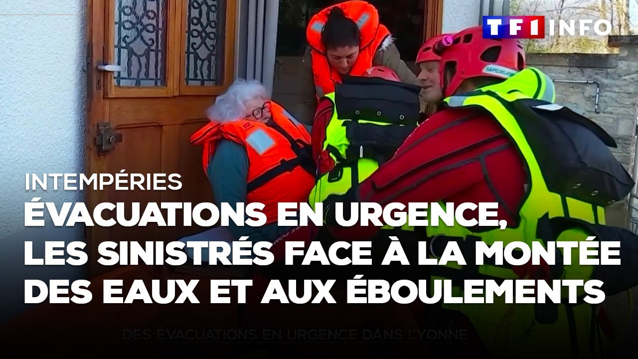 Crues : évacuations en urgence, les sinistrés face à la montée des eaux et aux éboulements
