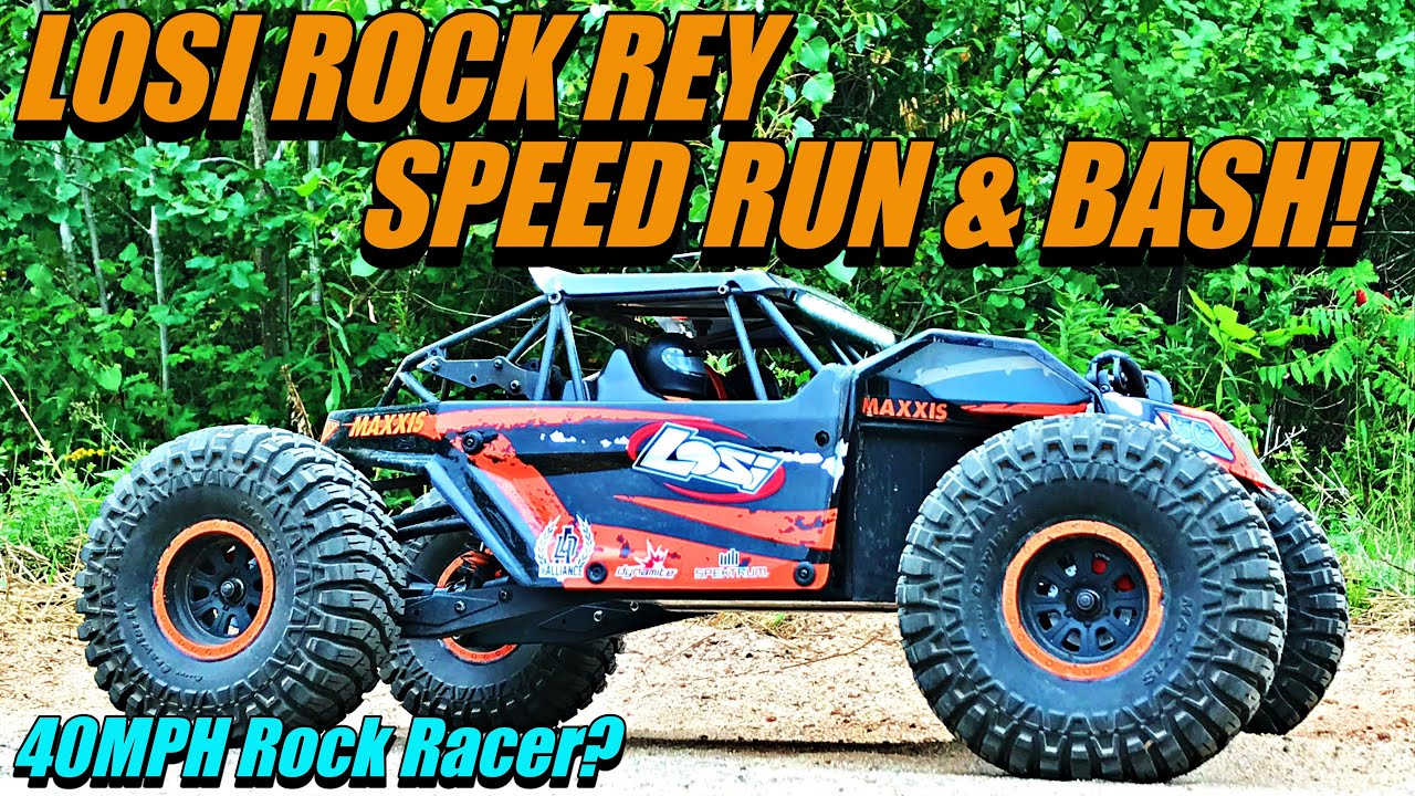Losi Rock Rey 1/10 Rock Racer Speed Run & Bash
