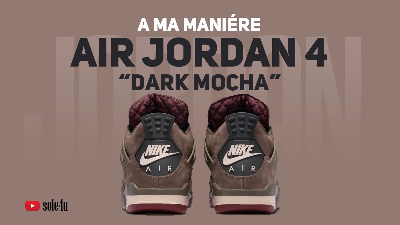 A MA MANI&Eacute;RE x Air Jordan 4 &ldquo;DARK MOCHA&rdquo; (Built For This) | Подробности + информация о релизе | 2025