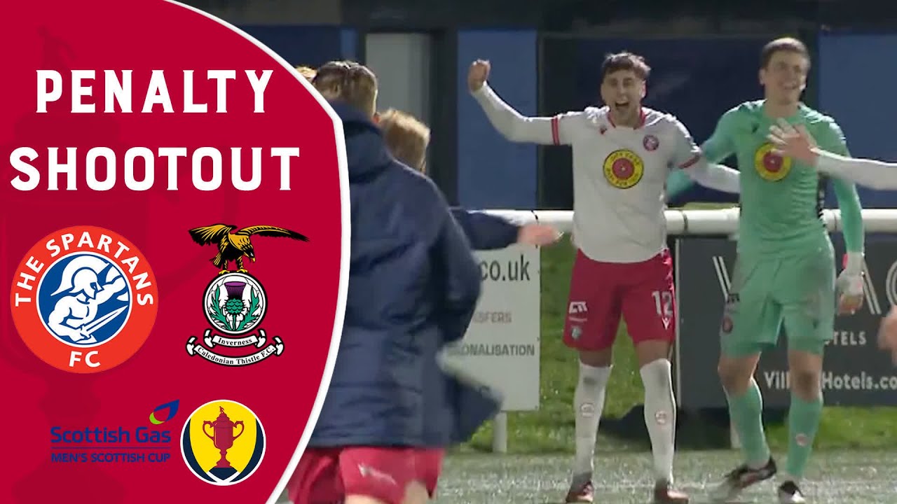 Full Penalty Shootout | Spartans v Inverness CT | Scottish Gas Scottish Cup Fourth Round