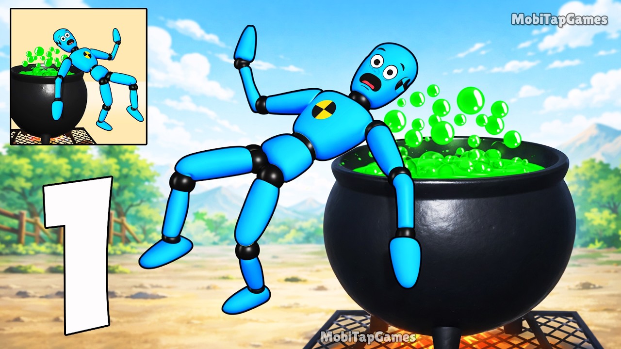 Puppet Bone Smashing Game - Gameplay Walkthrough - Extreme Ragdoll Destruction (iOS, Android)