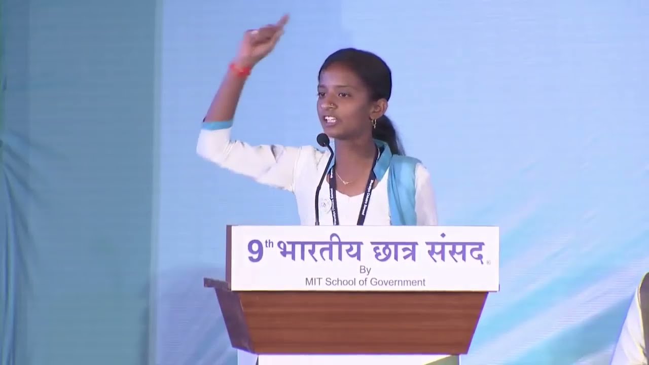 Student Speaker Pradnya Bhagat | 9th  Bharatiya Chhatra Sansad  | One Nation One Election