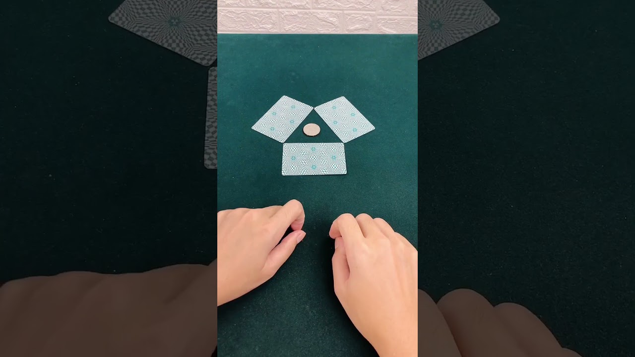 How to move only coins to keep the triangle unchanged?