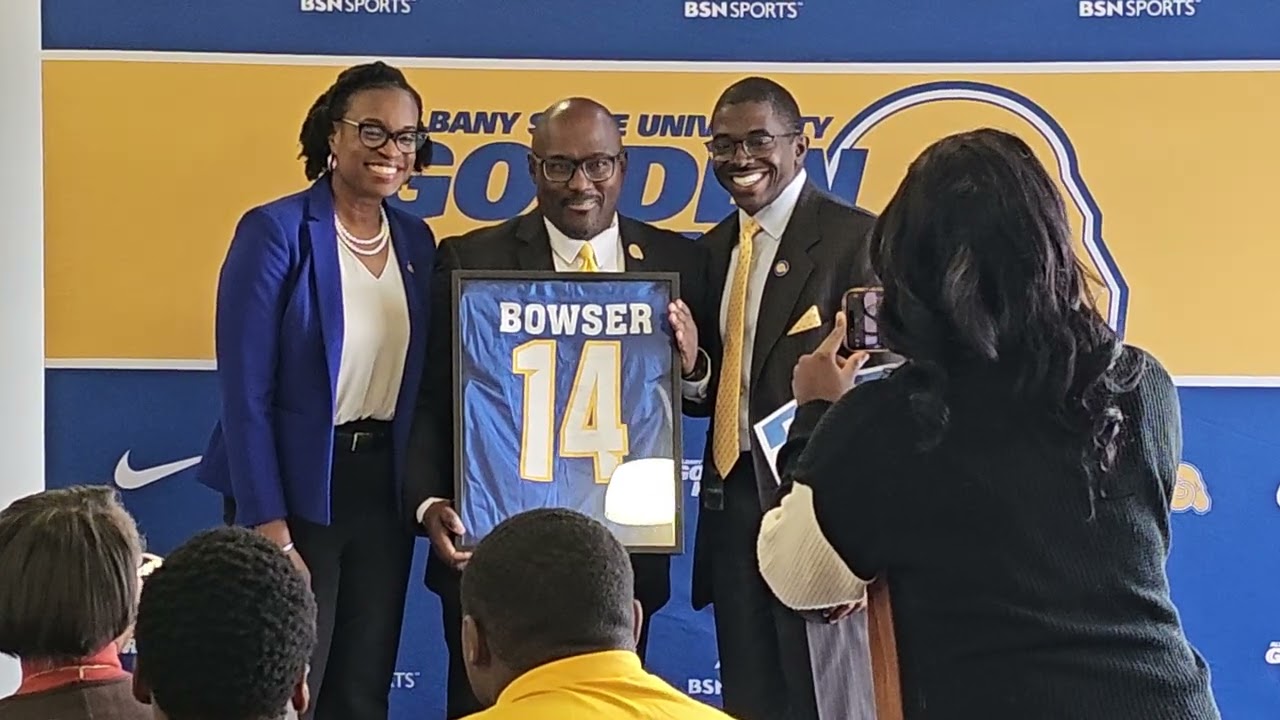 Albany State Head Football Coach Coach David Bowser (Entire)  Introductory Press Conference 