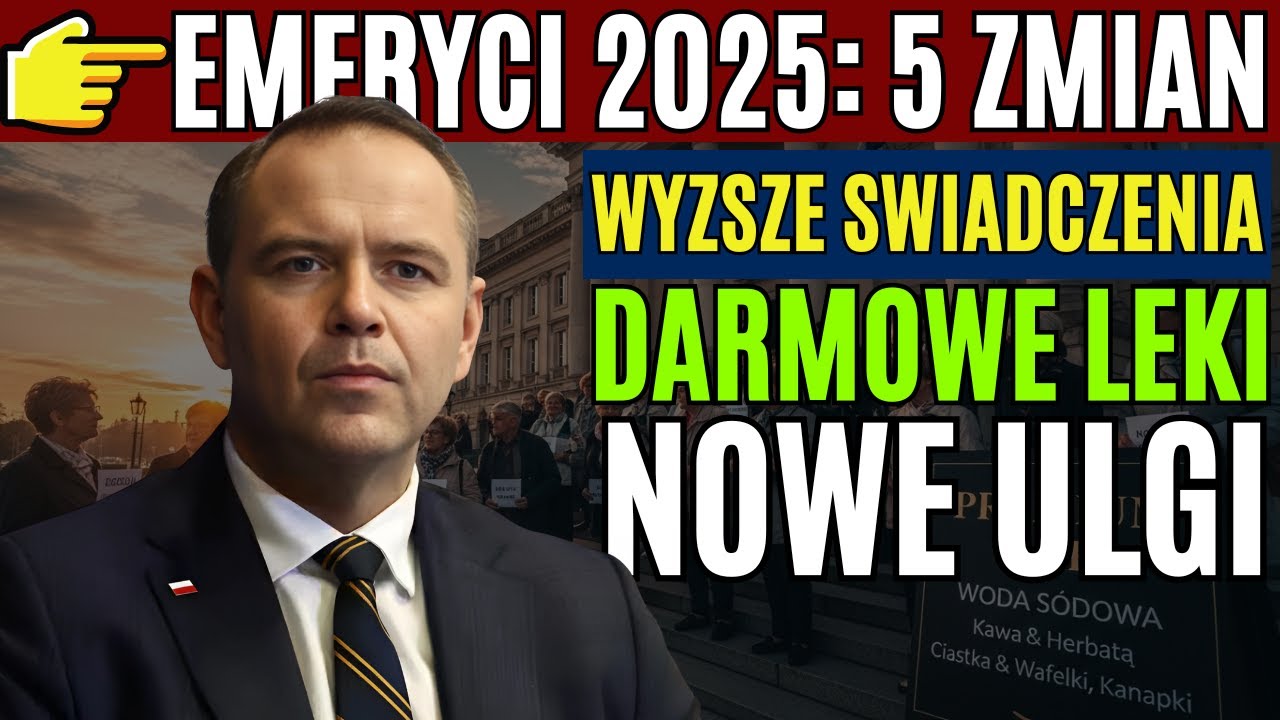 Emeryci 2025: 5 wielkich zmian od września &ndash; podwyżki, darmowe leki i ulgi!