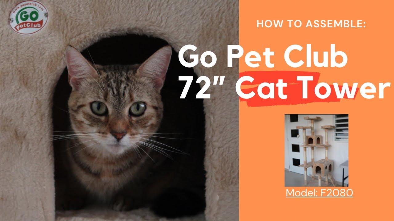 Go Pet Club 72&rdquo; Cat Tree/Tower Assembly  Model: F2080