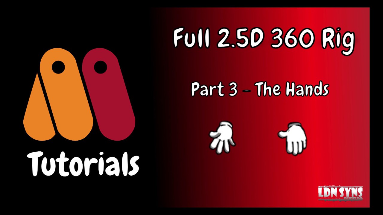 Part 3 - How to make a Dynamic Hand Rig (Anime Studio/Moho 2.5D Rig with full body turn)