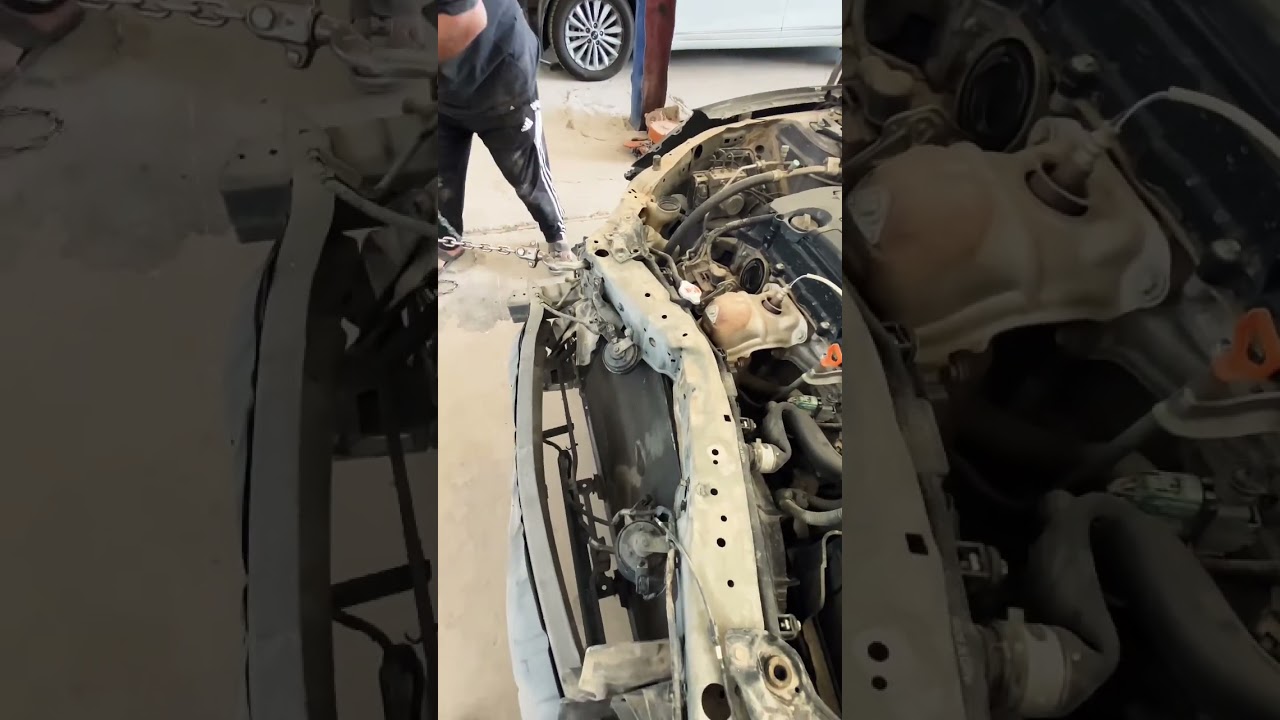 Honda accord fixing radiator support 