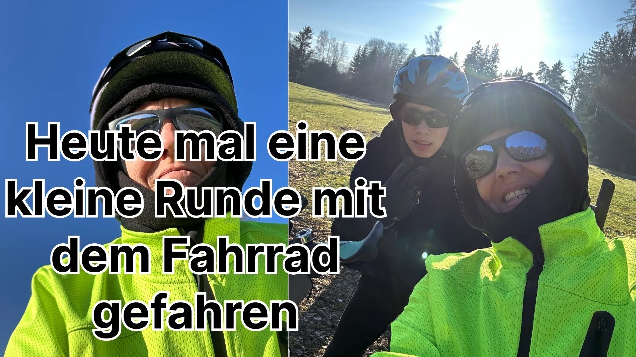 Bei Minus Grad und Sonnenschein unterwegs gewesen.