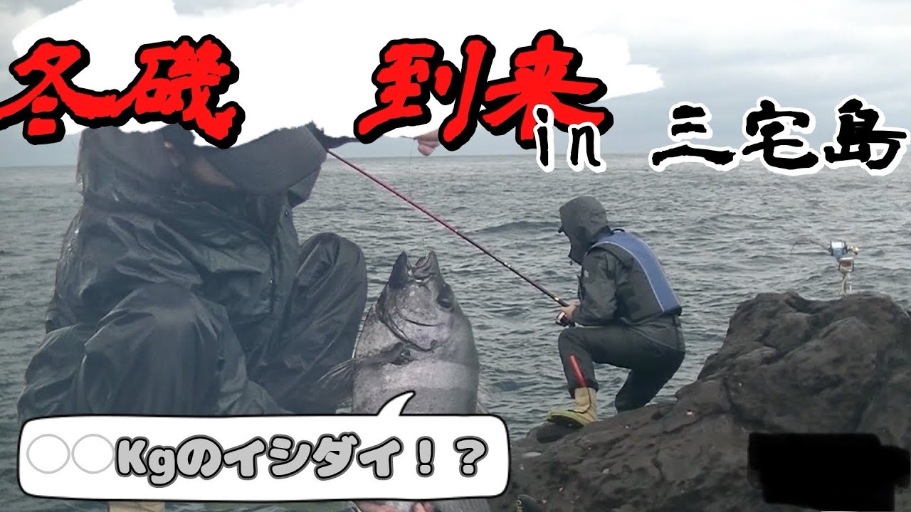 冬磯到来　in三宅島　〜メジナにイシダイ釣れてます〜