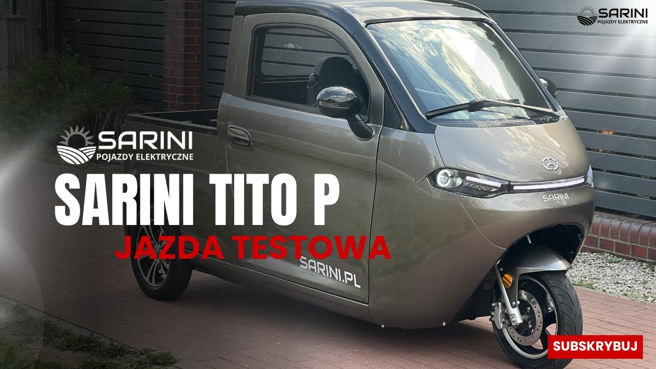 Jazda testowa: JEDYNY W POLSCE PICK UP BEZ PRAWA JAZDY [SARINI TITO P Pick Up] #sarini #new
