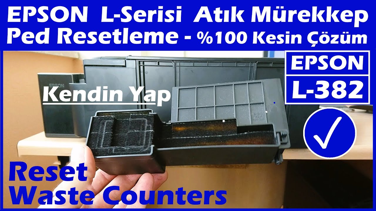 Epson L-Series (L382) Сброс счетчика отработанных чернил