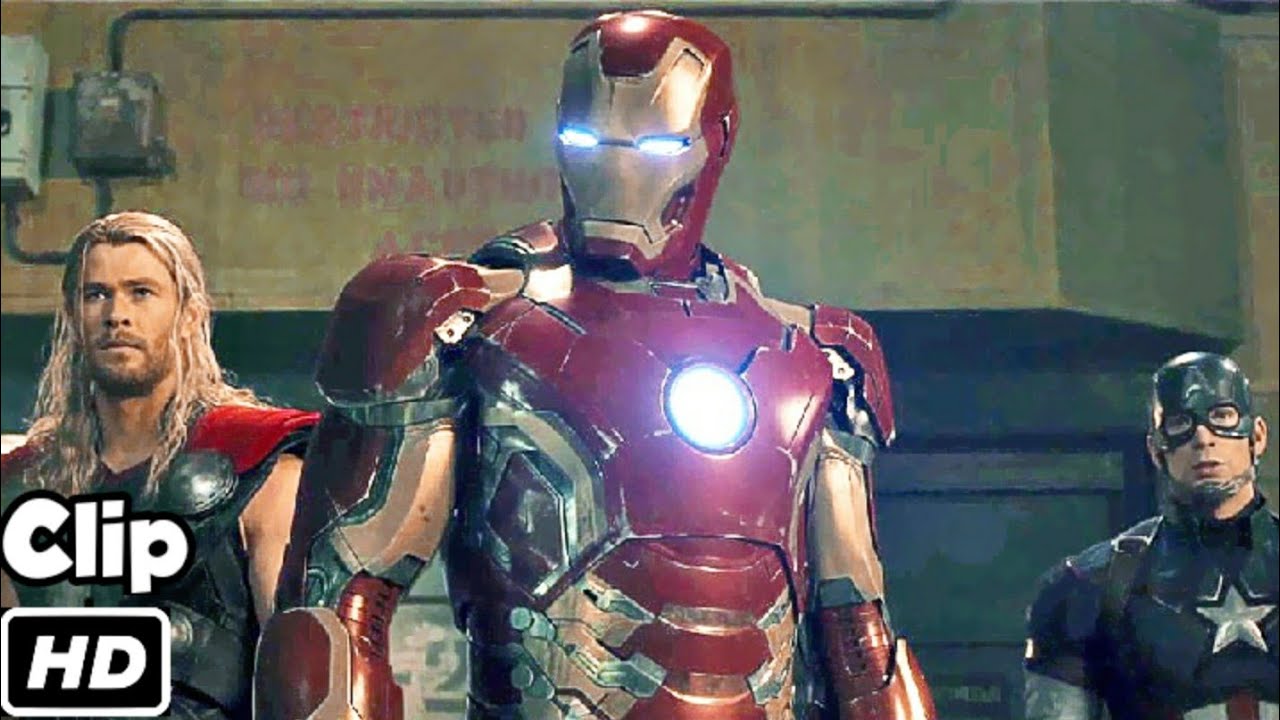 Avengers VS Ultron Hindi Fight Scene  Avengers Age of Ultron  Movie Clip 4K HD