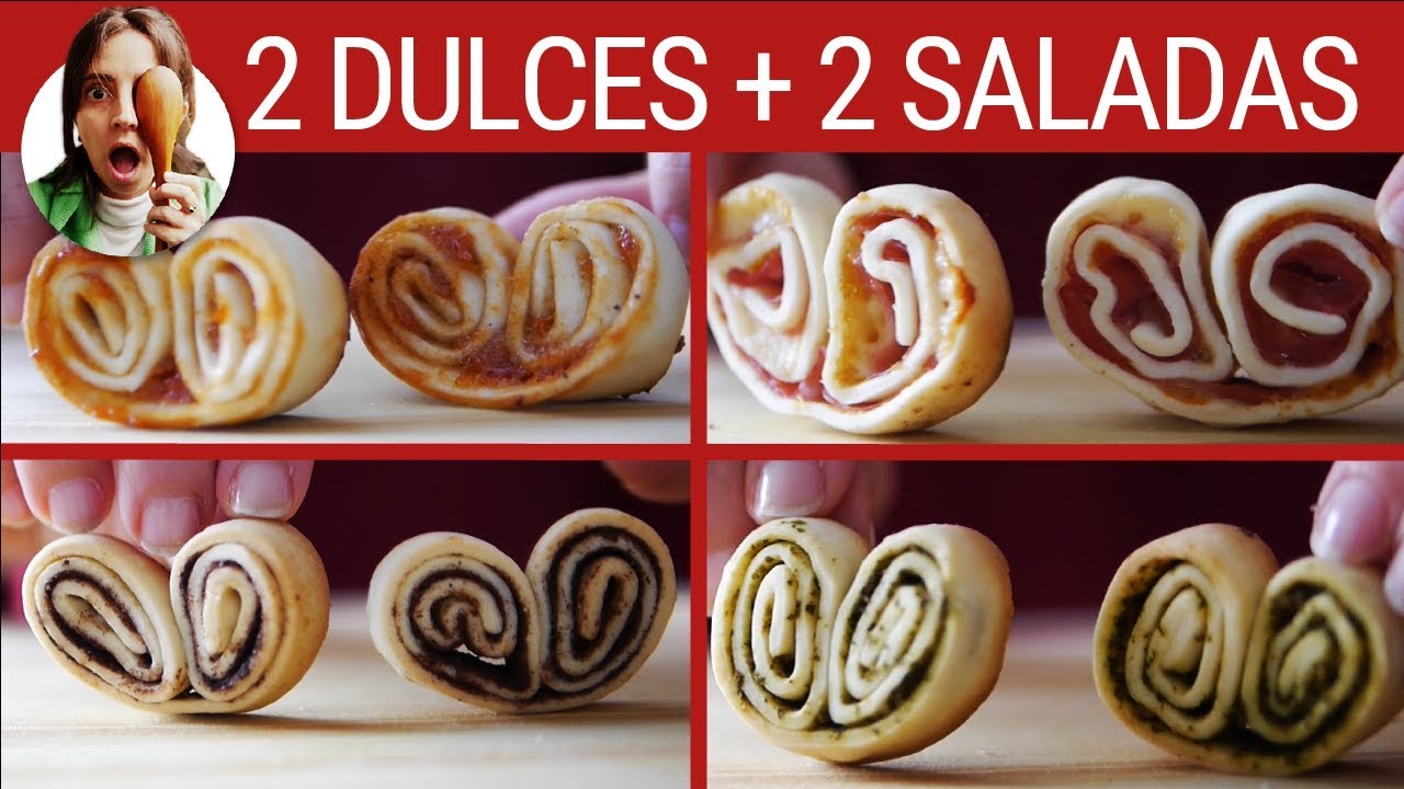 4 PALMERITAS FÁCILES - Dulces y saladas