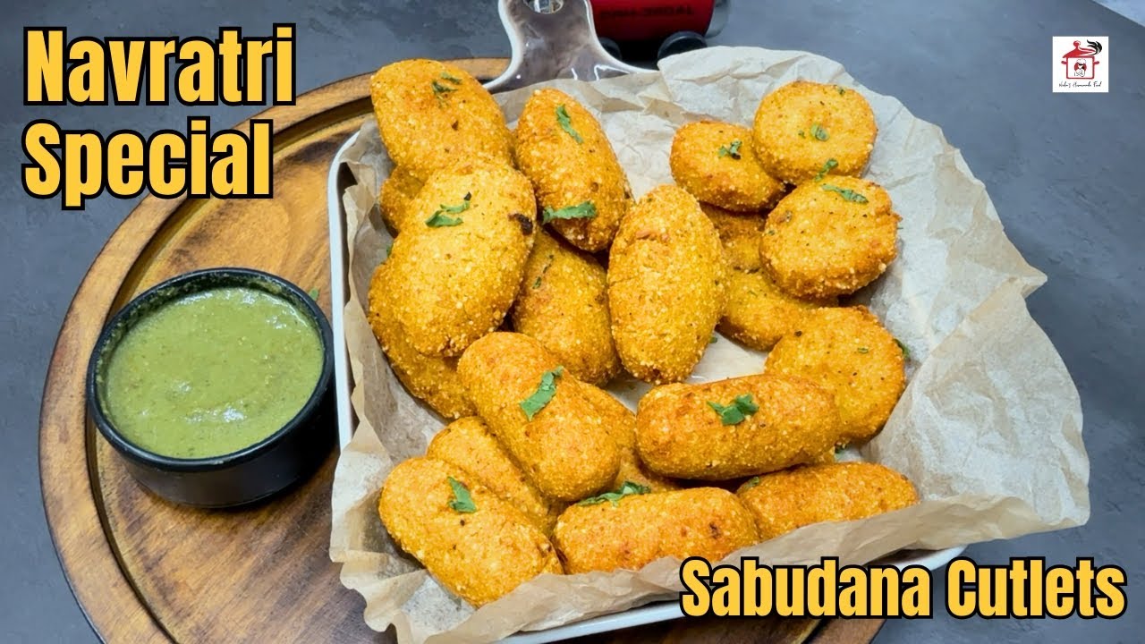 Sabudana Cutlets Recipe | Navratri Vrat Special Sabudana Tikki | Healthy Fasting Snacks