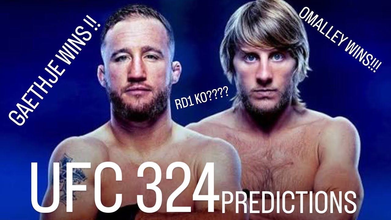 UFC 324 Picks And Predictions. FIRST PARAMOUNT CARD!!