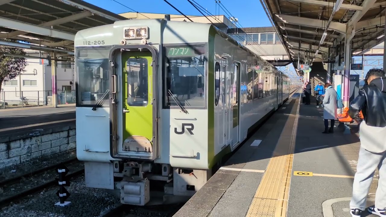 キハ110系200番台205編成八高線ワンマン高麗川行き倉賀野駅3番線を出発